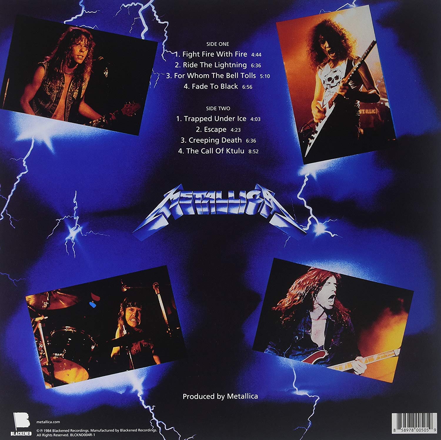 Classic Rock Covers Database Metallica Ride the Lightning (1984)